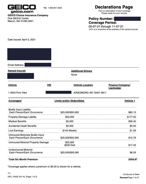 How To Get Geico Insurance Declaration Page How To Get Geico Insurance Declaration Page