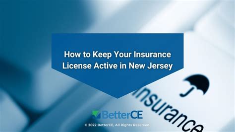 How To Keep Your Insurance License Active In New Jersey Betterce How To Keep Your Insurance License Active In New Jersey Betterce