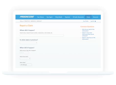 How To Report Your Claim Online Progressive How To Report Your Claim Online Progressive