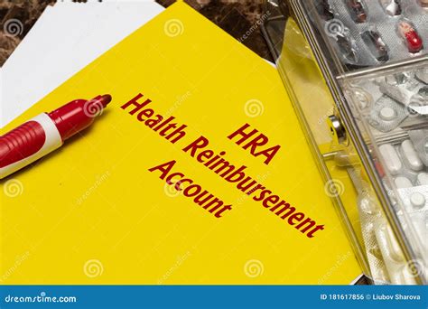 Hra Health Reimbursement Account Write On A Paperwork Isolated On Hra Health Reimbursement Account Write On A Paperwork Isolated On
