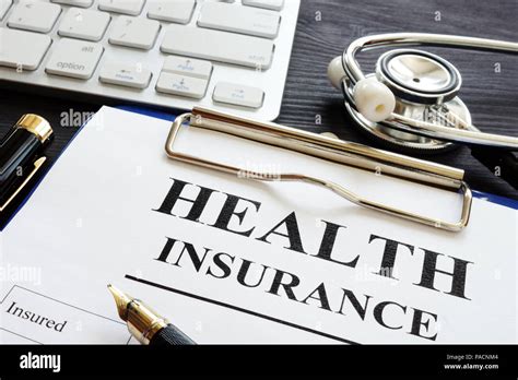 Individual Health Insurance Policy And Stethoscope Stock Photo Individual Health Insurance Policy And Stethoscope Stock Photo