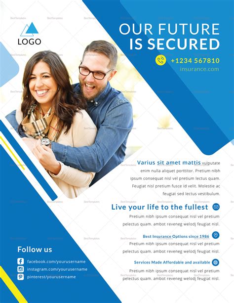 Insurance Agency Flyer Design Template In Psd Word Publisher Insurance Agency Flyer Design Template In Psd Word Publisher