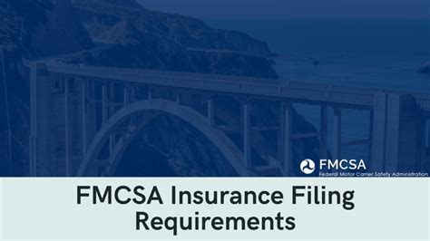 Insurance Filing Requirements Fmcsa