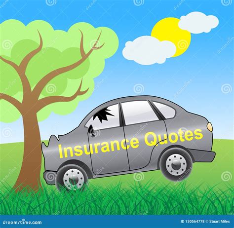 Insurance Quotes Showing Auto Policy 3D Illustration Stock Illustration Insurance Quotes Showing Auto Policy 3D Illustration Stock Illustration