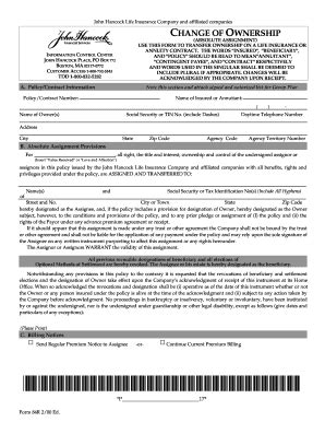 John Hancock Change Of Ownership Forms Airslate Signnow John Hancock Change Of Ownership Forms Airslate Signnow