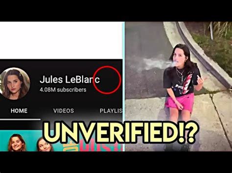Jules Leblanc Loses Her Verified Status After Leaked Photos Youtube Jules Leblanc Loses Her Verified Status After Leaked Photos Youtube