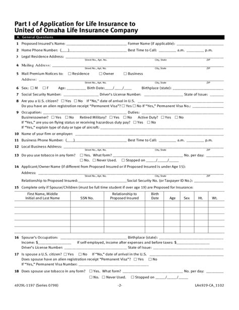 Life Insurance Application Free Download Life Insurance Application Free Download