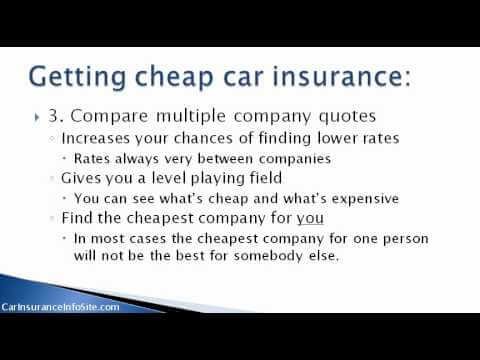 Lowest Car Insurance Rates