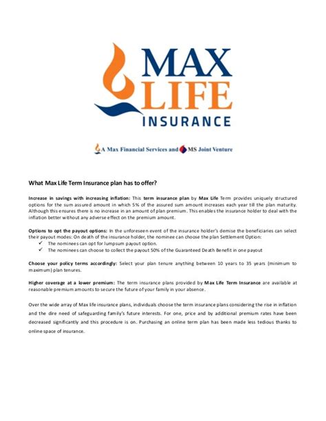 Max Life Term Insurance Compare Best Plan Online Max Life Term Insurance Compare Best Plan Online