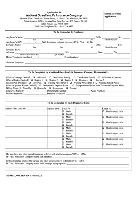 National Guardian Life Insurance Company Printable Pdf Download National Guardian Life Insurance Company Printable Pdf Download