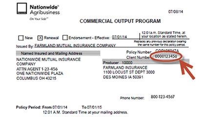 Nationwide Insurance Number