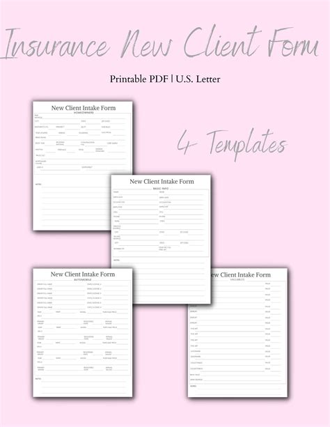 New Business Insurance Intake Form Bundle Personal Insurance New Business Insurance Intake Form Bundle Personal Insurance