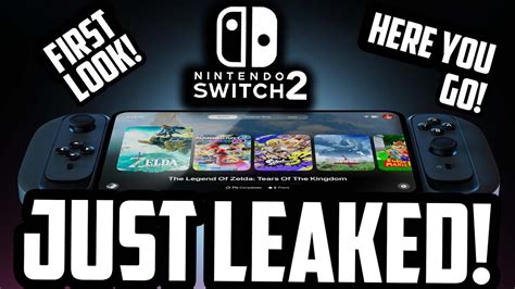 Nintendo Switch 2 Design Leaked First Look Youtube Nintendo Switch 2 Design Leaked First Look Youtube