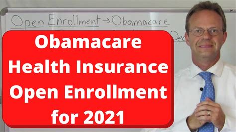 Obamacare Health Insurance Open Enrollment For 2021 Youtube Obamacare Health Insurance Open Enrollment For 2021 Youtube