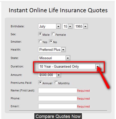 Online Life Insurance Quote