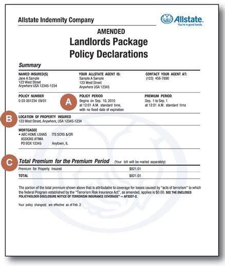 Policy Declarations Homeowners Insurance Made Simple Allstate Policy Declarations Homeowners Insurance Made Simple Allstate