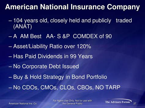 Ppt The American National Insurance Company Anico Powerpoint Ppt The American National Insurance Company Anico Powerpoint