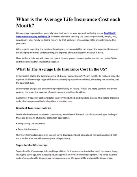 Ppt What Is The Average Life Insurance Cost Each Month Powerpoint Ppt What Is The Average Life Insurance Cost Each Month Powerpoint