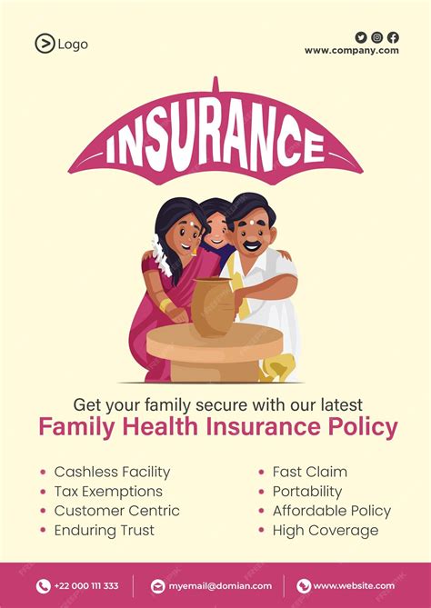 Premium Vector Flyer Design Of Life Insurance Template Premium Vector Flyer Design Of Life Insurance Template