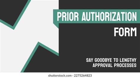 Prior Authorization Form Request Insurance Coverage Stock Vector Prior Authorization Form Request Insurance Coverage Stock Vector