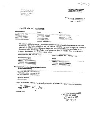 Progressive Insurance Proof Of Insurance