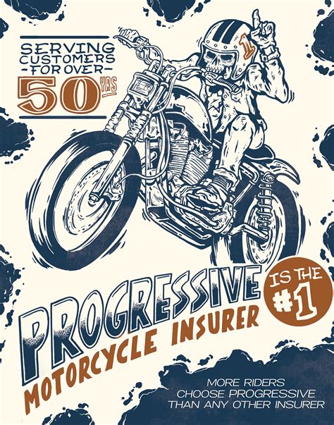 Progressive Motorcycle Insurance Posters On Behance Progressive Motorcycle Insurance Posters On Behance