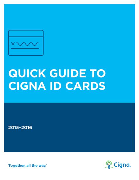 Quick Guide To Cigna Id Cards Quick Guide To Cigna Id Cards