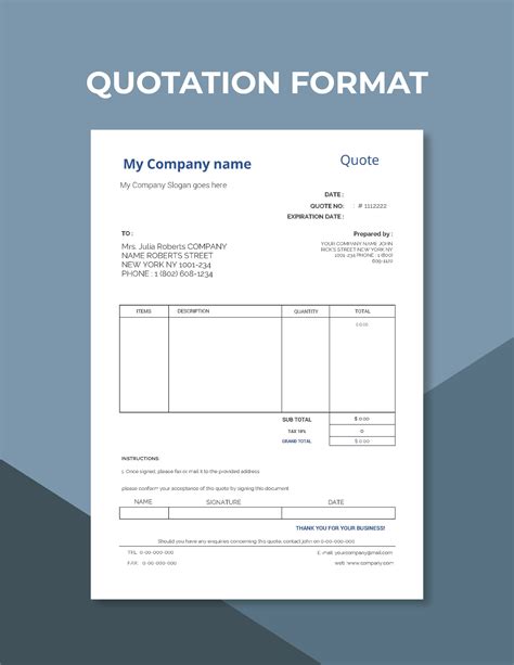 Quotation Word Template In Word Pages Download Template Net Quotation Word Template In Word Pages Download Template Net