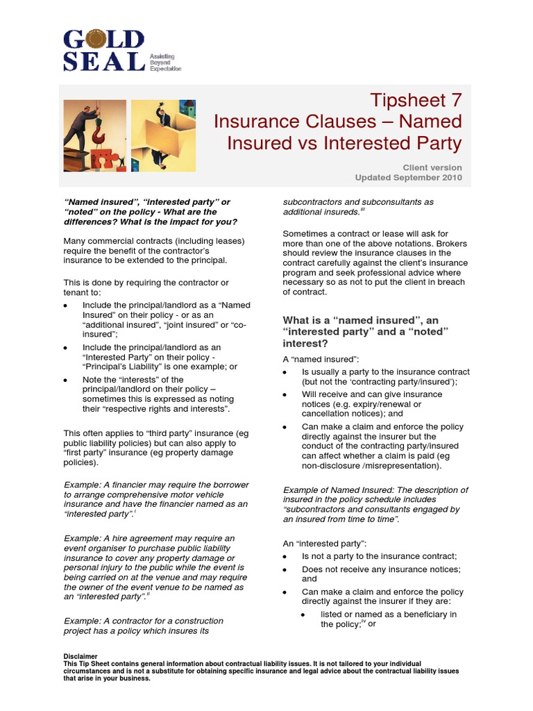 Renters Insurance 101 What Is An Interested Party Renters Insurance 101 What Is An Interested Party