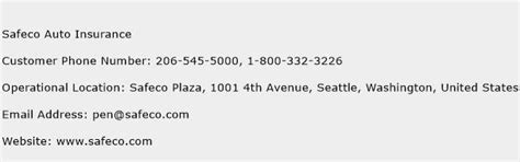Safeco Insurance Customer Service Number Safeco Insurance Customer Service Number