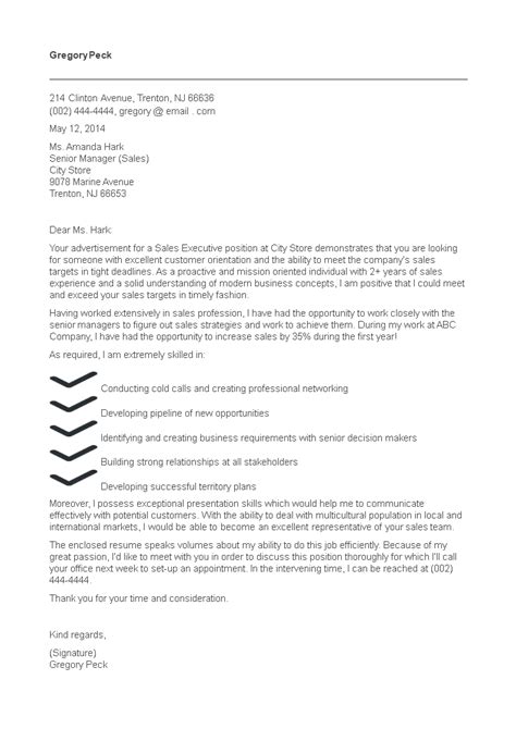Sales Executive Cover Letter Examples By Resumementor Com Sales Executive Cover Letter Examples By Resumementor Com