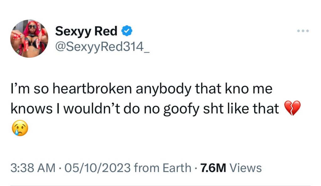 Sexyy Red Heartbroken Over Leaked Sex Tape Sexyy Red Heartbroken Over Leaked Sex Tape