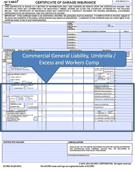 Simply Easier Acord Forms Instructions Acord 30 General Liability Simply Easier Acord Forms Instructions Acord 30 General Liability