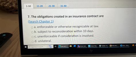 Solved The Obligations Created In An Insurance Contract Are Chegg Com Solved The Obligations Created In An Insurance Contract Are Chegg Com