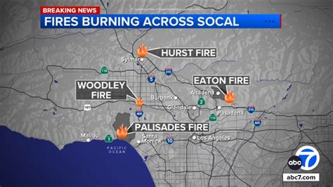 Southern California Fire Map Palisades Fire Eaton Fire Hurst Fire Southern California Fire Map Palisades Fire Eaton Fire Hurst Fire