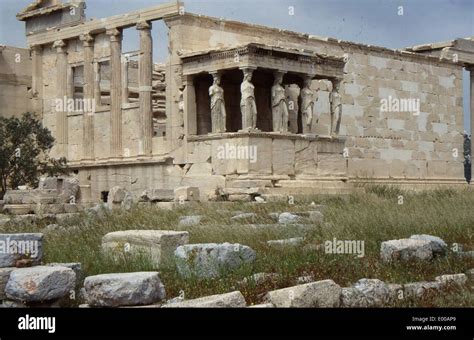 The Erechtheion On The Acropolis In Athens Greece 1989 Stock Photo The Erechtheion On The Acropolis In Athens Greece 1989 Stock Photo