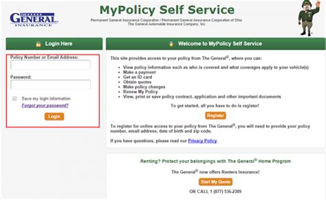 The General Car Insurance Login