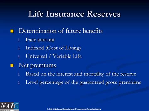 The Life Insurance Reserve The Life Insurance Reserve