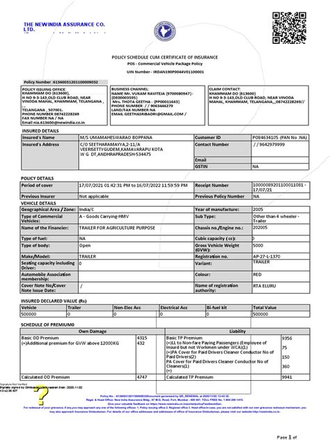 The New India Assurance Co Ltd Pdf Liability Insurance Insurance The New India Assurance Co Ltd Pdf Liability Insurance Insurance