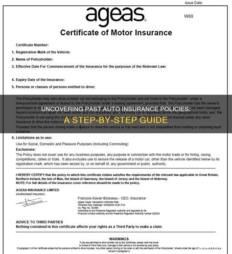 Uncovering Past Auto Insurance Policies A Step By Step Guide Shunins Uncovering Past Auto Insurance Policies A Step By Step Guide Shunins