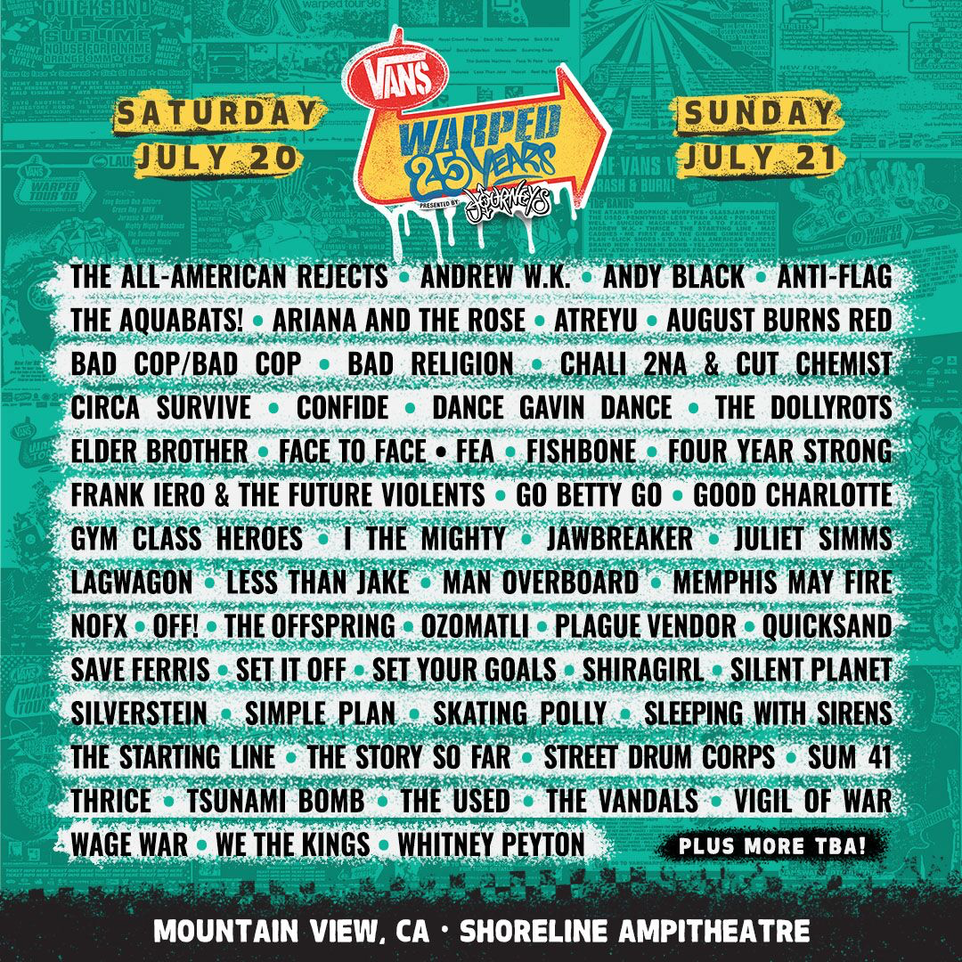 Warped Tour 2025 Lineup Leak