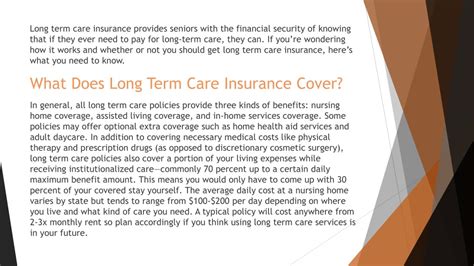 What Does Long Term Care Insurance Cover