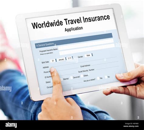 Worldwide Travel Insurance Application Form Concept Stock Photo Alamy Worldwide Travel Insurance Application Form Concept Stock Photo Alamy