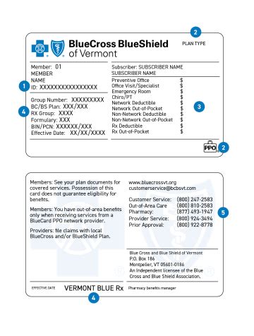 Your Member Id Card Bluecross Blueshield Of Vermont Your Member Id Card Bluecross Blueshield Of Vermont
